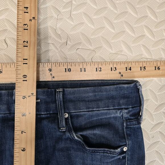 Mother Jeans Womens 27 Looker Ankle Chew Breaking The Law Crop Skinny Distressed - Picture 13 of 14